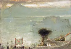 Naples Signed by Albert Goodwin, Oil on paper, sold Dec 2015
