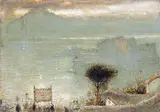 Naples Signed by Albert Goodwin, Oil on paper, sold Dec 2015