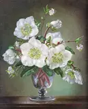 Christmas Roses Signed Oil on canvas 30.5 x 25cm Provenance: The Fine Art Society Ltd., March 1968, No by Cecil Kennedy, Oil on canvas, sold Dec 2015