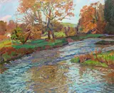 Welsh trout river Signed Oil on canvas 63.5 x 76cm Provenance: Sotheby’s, 4.10.95, Lot 140 Exhibited: Royal Academy, 1949, No by John Anthony Park, Oil on canvas, sold Dec 2015