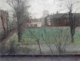 Chelsea Hospital Signed Oil by Harold Workman, Oil on board, sold Dec 2015