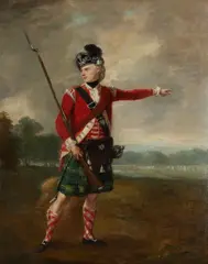 Portrait of a Scottish soldier by British School, oil on canvas, sold Oct 2013