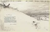Original illustration from Forty Fine Ladies, 'Less than nothing goes out to dinner - and a hundred thousand of pounds jogs home' by Cecil Charles Windsor Aldin, pen and ink on ivoreen, sold May 2013