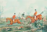 'Over the Brook' by Henry Alken, watercolour, sold May 2013