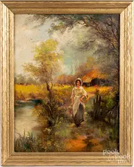 landscape by Henry Harvey, oil on canvas, sold Nov 2019