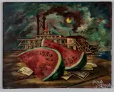 Untitled by Donald Forbes, oil on artist board, sold Nov 2019