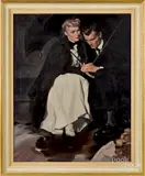 illustration by Mortimer Wilson Jr., oil on canvas, sold Oct 2019