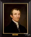 portrait by Russell Smith, oil on canvas, sold Oct 2019