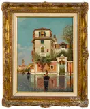Venetian scene by Henry Pember Smith, oil on canvas, offered Oct 2019
