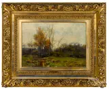 landscape by Hugh Bolton Jones, oil on canvas, sold Oct 2019