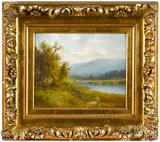 landscape by Arthur Parton, oil on canvas, sold Oct 2019