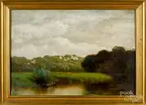 landscape by Arthur Parton, oil on canvas, sold Oct 2019