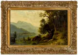 landscape by Carl Philipp Weber, oil on canvas, sold Oct 2019
