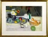 still life by David Fertig, pastel, sold Oct 2019