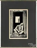 Resting by Rockwell Kent, lithograph, sold Oct 2019