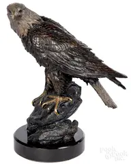 eagle by Duane Scott, bronze, sold Oct 2019