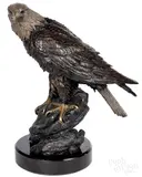 eagle by Duane Scott, bronze, sold Oct 2019