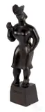 of a standing woman by Chaim Gross, bronze, sold Oct 2019