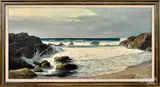 coastal scene by Robert William Wood, oil on canvas, sold Oct 2019