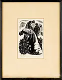 Untitled by Clare Leighton, wood engraving, sold Oct 2019