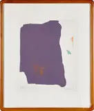 inscribed Variation I on Mauve Corner by Helen Frankenthaler, lithograph, sold Oct 2019