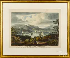 etching by William James Bennett, hand colored aquatint, sold Oct 2019