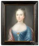portraits of Thomas and Elizabeth Bradley of Drayton Hall by John Saunders I, pastel, sold Oct 2019