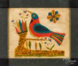 fraktur by David Y. Ellinger, watercolor, sold Oct 2019