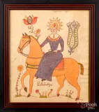 frakturs by David Y. Ellinger, watercolor, sold Oct 2019