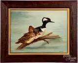 of two ducks by Marie Conway, oil on board, sold Sep 2019