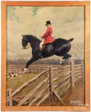 of a horse and rider by Max Francis Klepper, oil on canvas, sold Sep 2019
