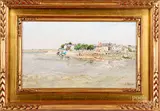 coastal scenes by Louis Rosan, oil on canvas, sold Sep 2019
