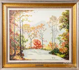 Hairpin Turn Smokies by Ruthven Byrum, oil on canvas, offered Sep 2019