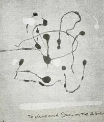 Untitled (for Jane and Sam Kootz) by James Brooks, oil on linen, sold Dec 2021