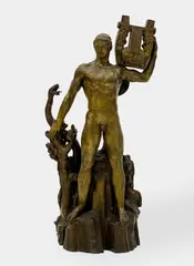 Apollo by Henri Bouchard, bronze with golden brown patina, sold Jan 2022