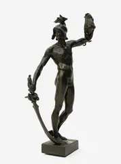 Perseus with Head of Medusa by F. W. Pomeroy, 1898, bronze with dark brown patina, sold Jan 2022