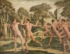 The Bathers by Eric B. George, 1927, oil on canvas, sold Jan 2022