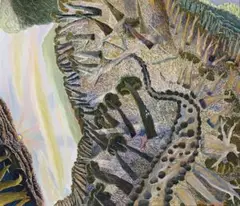 Flying Fox Landscape by William Robinson, 1989, oil on canvas, offered Apr 2011