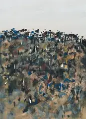 Hillside Upwey by Fred Williams, c.1964, gouache on paper, sold Apr 2011
