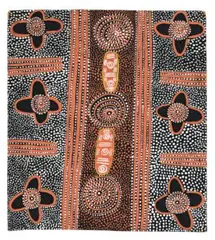Women’S Travelling Bush Tucker Ceremony by Long Jack Phillipus Tjakamarra, 1972, synthetic polymer paint on composition board, sold May 2011