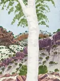 Palm Valley by Richard Moketarinja, c.1940, watercolour on paper, offered May 2011