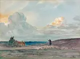 Le renseignement by Louis-Henri Foreau, Aquarelle, sold Dec 2014