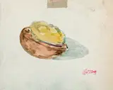 Une noix by Edouard Manet, Aquarelle, sold Dec 2014