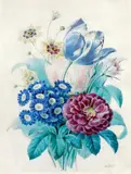 élève de REDOUTÉ Bouquet de fleurs by Antoine Pascal, Aquarelle signée en bas à droite, sold Dec 2014