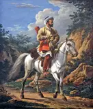 Cavalier polonais by Alexandre Orlowski, 1816, Aquarelle monogrammée et datée, sold Dec 2014