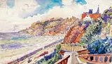 Bord de mer by Jules Ausset, 1925, Aquarelle, sold Oct 2014