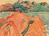 Les roches rouges au Trayas by Louis Valtat, Aquarelle, sold Oct 2014