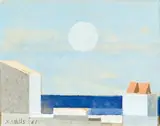 Sitges by Xavier Valls, 1961, Gouache, sold Jun 2014