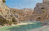 Buis- les-Baronnies by Henri Rivière, 1941, Aquarelle sur traits de crayon, sold Jun 2014