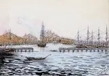 La Corne d'Or, Constantinople by Maximilien de Chambord, Encre de Chine et aquarelle, sold Dec 2013